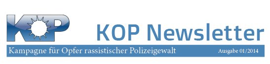 Erste Ausgabe des Newsletters von KOP erschienen
