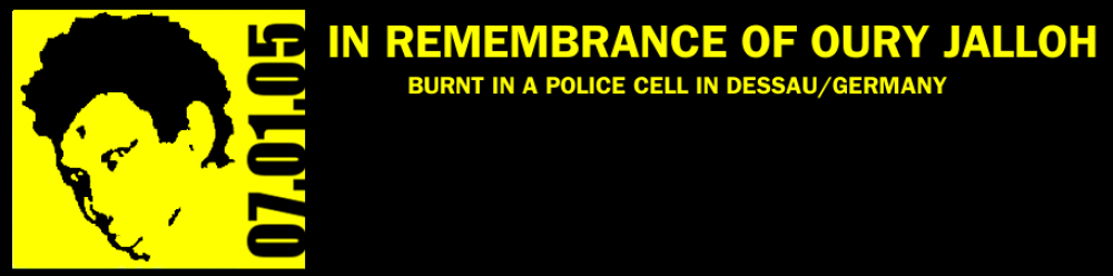 Pressemitteilung der Initiative in Gedenken an Oury Jalloh e.V.:  Verschleppung, Vertuschung und Strafvereitelung im Amt